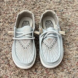 Hey Dudes Light Gray Casual Shoes